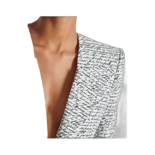 Love Letter Printed 1-Button Jacket