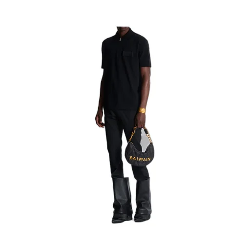 Logo Patch Polo Shirt