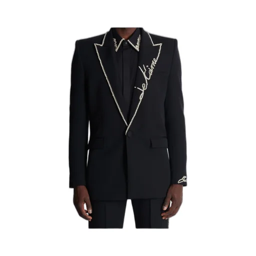 Love Letter Embroidered 1-Button Jacket
