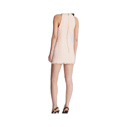 Tweed Sleeveless Mini Dress