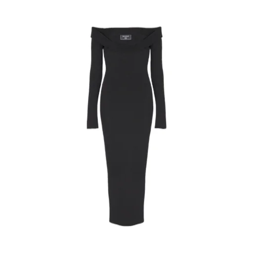 Long Plain Knit Dress