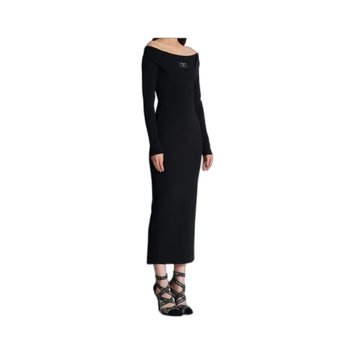 Long Plain Knit Dress