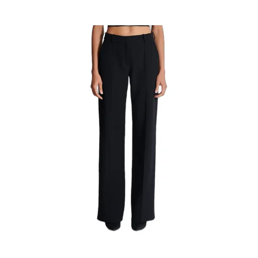 Creased Straight-Leg Trousers