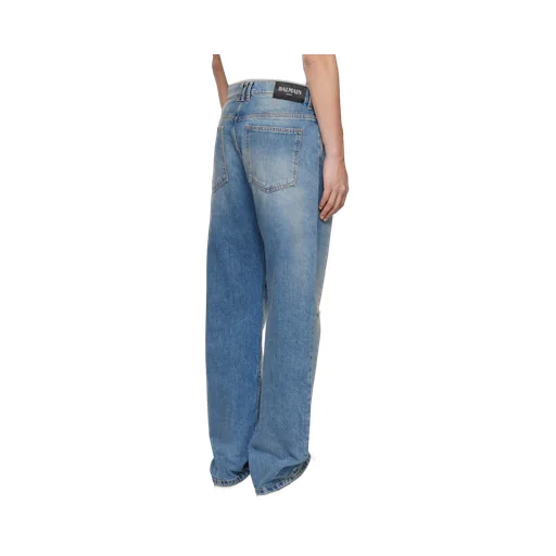 Distressed Loose-Fit Jeans