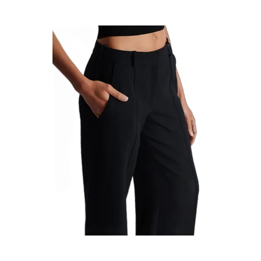Creased Straight-Leg Trousers
