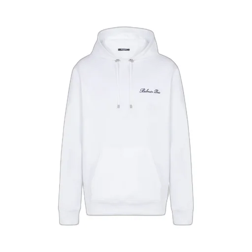 Logo Embroidered Drawstring Hoodie