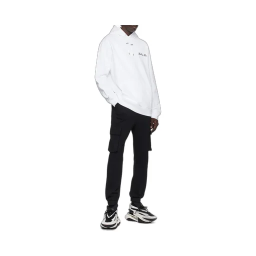 Logo Embroidered Drawstring Hoodie