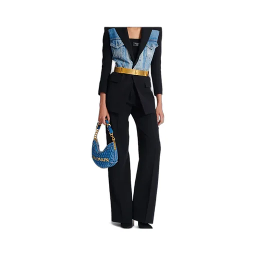 Creased Straight-Leg Trousers