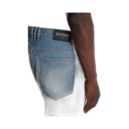 Distressed Loose-Fit Jeans