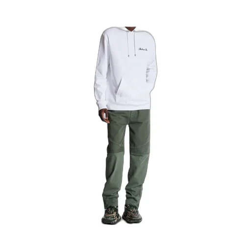 Logo Embroidered Drawstring Hoodie