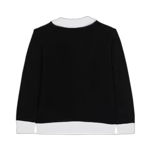Two-Tone Knit Cardigan