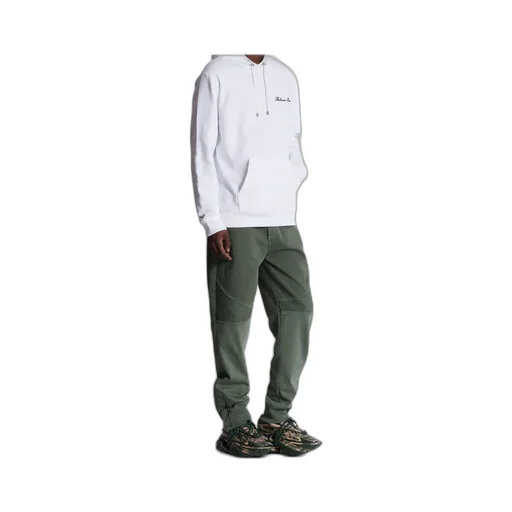 Logo Embroidered Drawstring Hoodie