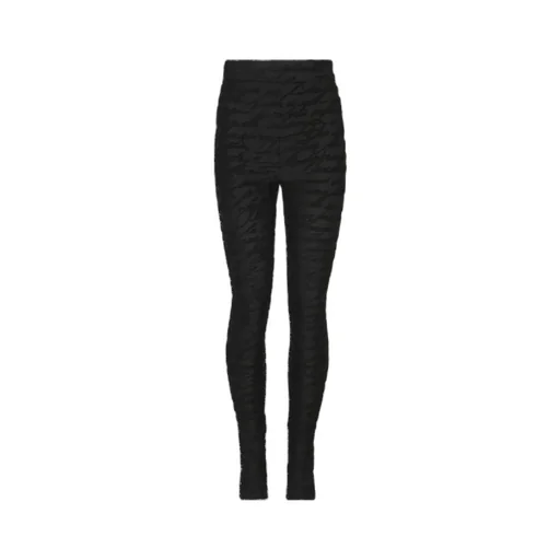 Love Letter Motif Jacquard Knit Leggings