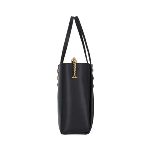 Button Detailed Tote Bag