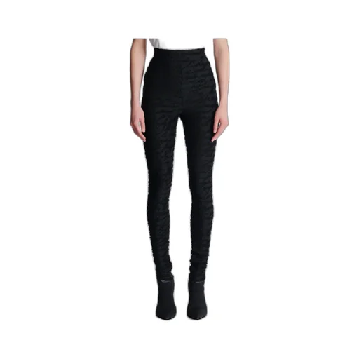 Love Letter Motif Jacquard Knit Leggings
