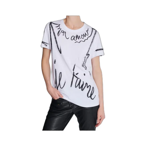 Je T'aime Print Short-Sleeved T-Shirt