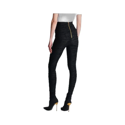 Love Letter Motif Jacquard Knit Leggings