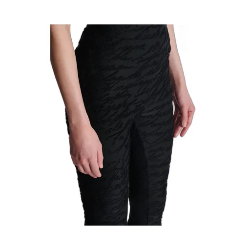 Love Letter Motif Jacquard Knit Leggings
