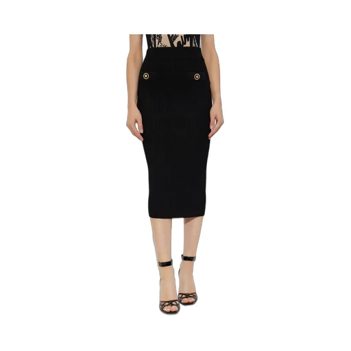 Button Detailed Pencil Skirt