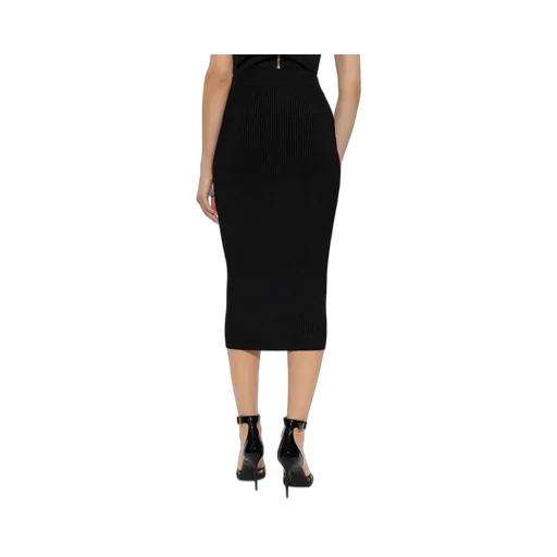 Button Detailed Pencil Skirt
