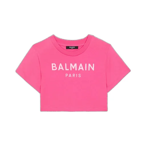 Logo Printed Cropped T-Shirt