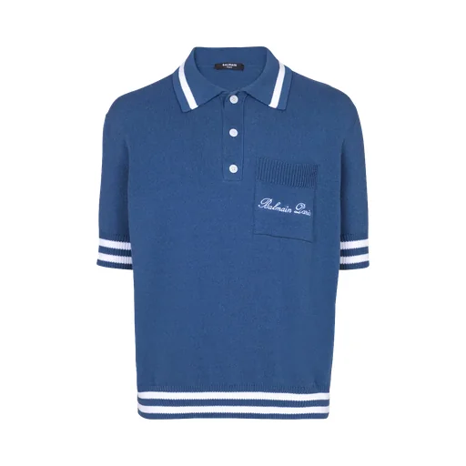 Logo Embroidered Short-Sleeve Polo Shirt
