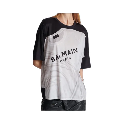 Loose T-Shirt With Optical Illusion Print