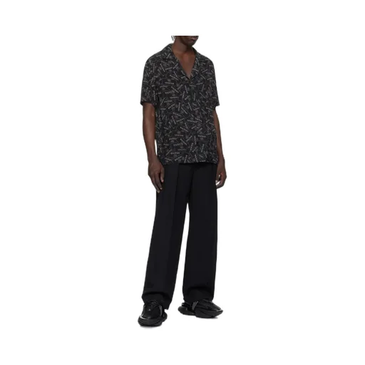 All-Over Label Printed Pyjama Shirt
