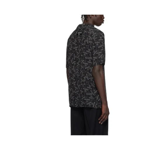 All-Over Label Printed Pyjama Shirt