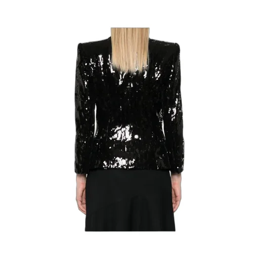 Sequinned Collared Blazer
