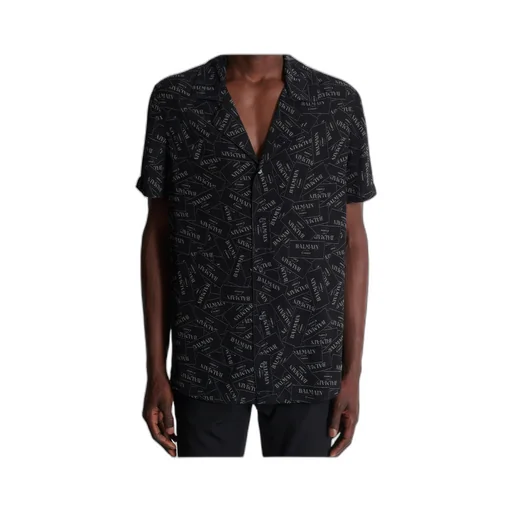 All-Over Label Printed Pyjama Shirt