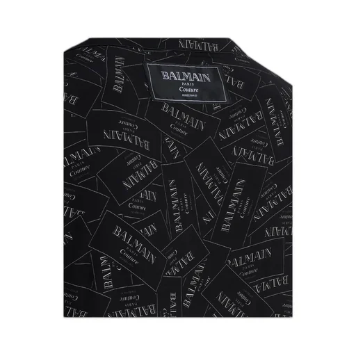 All-Over Label Printed Pyjama Shirt
