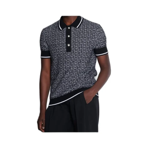 Monogram Short-Sleeve Polo Shirt