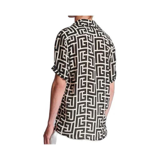 Monogram Printed Relaxed Fit Pyjama Shirt