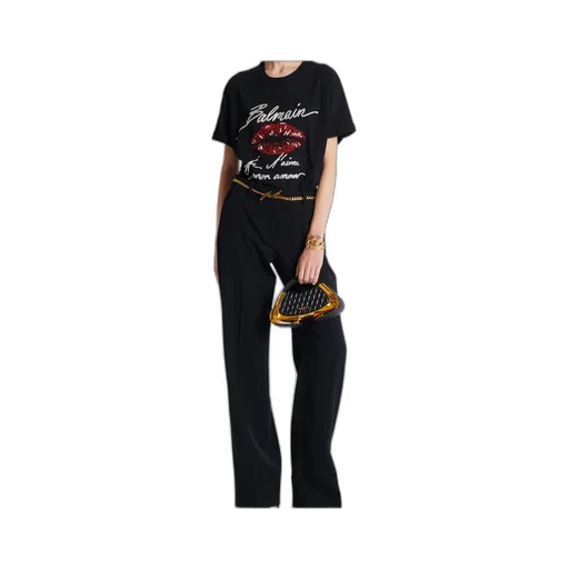 Logo Embellished Crewneck T-Shirt