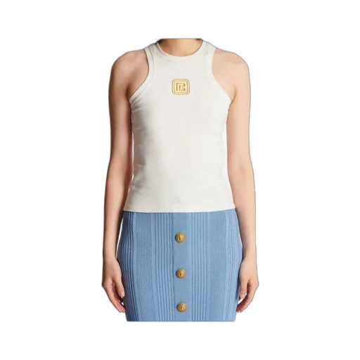 Logo Detailed Crew Neck Tank Top