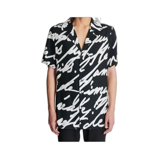 Love Letter Printed Twill Pyjama Shirt