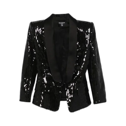 Sequinned Collared Blazer