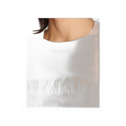 Loose T-Shirt With Vintage Balmain Embroidery