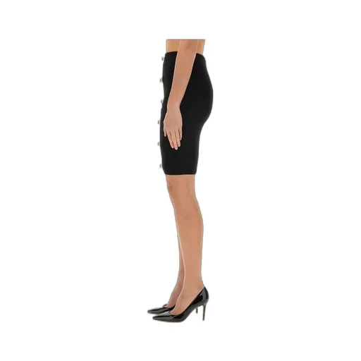 Herringbone Patterned Pencil Skirt