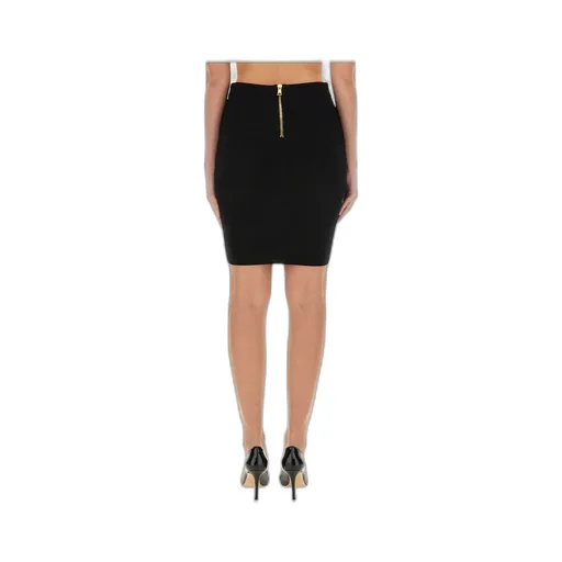 Herringbone Patterned Pencil Skirt
