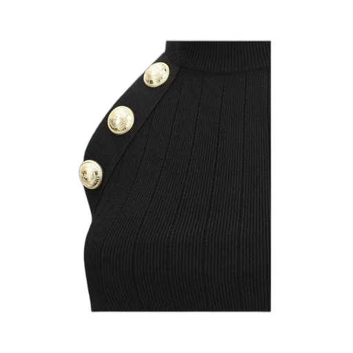 Halterneck Knit Cropped Top