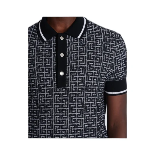 Monogram Short-Sleeve Polo Shirt