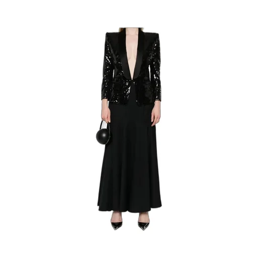 Sequinned Collared Blazer