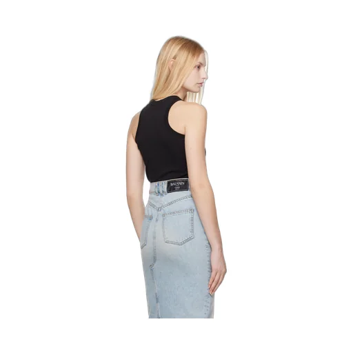 Logo Detailed Crew Neck Tank Top