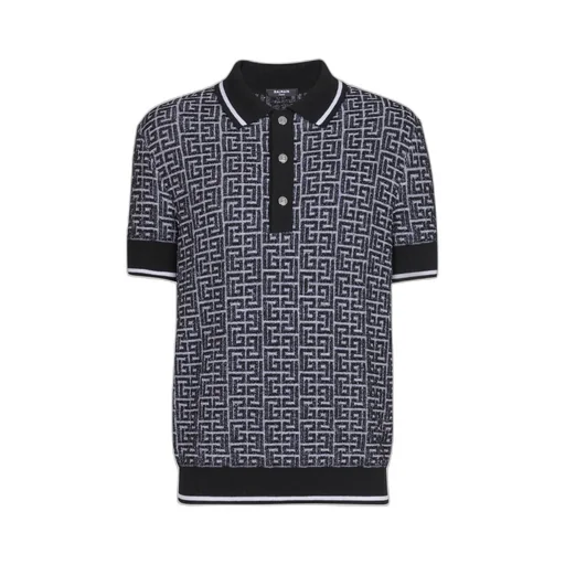Monogram Short-Sleeve Polo Shirt