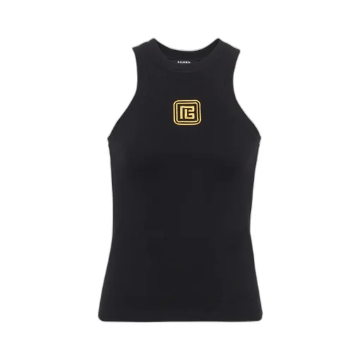 Logo Detailed Crew Neck Tank Top