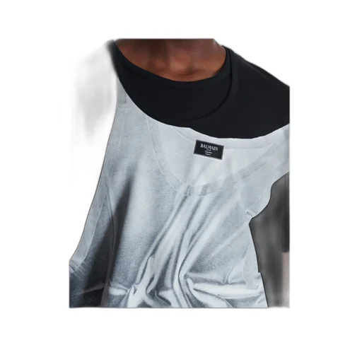 T-Shirt With Tank Top Print