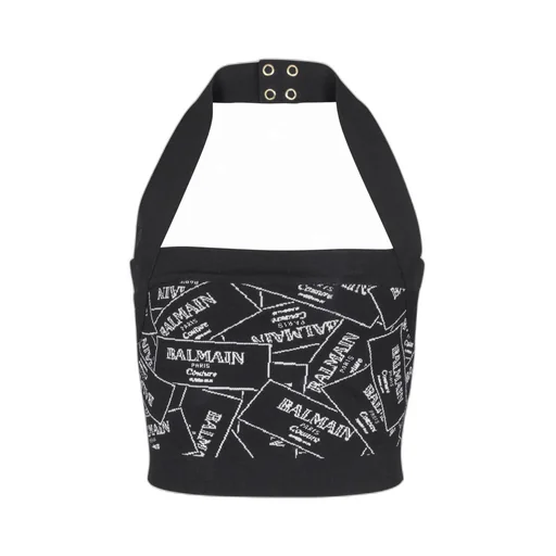 Logo Detailed Cropped Top