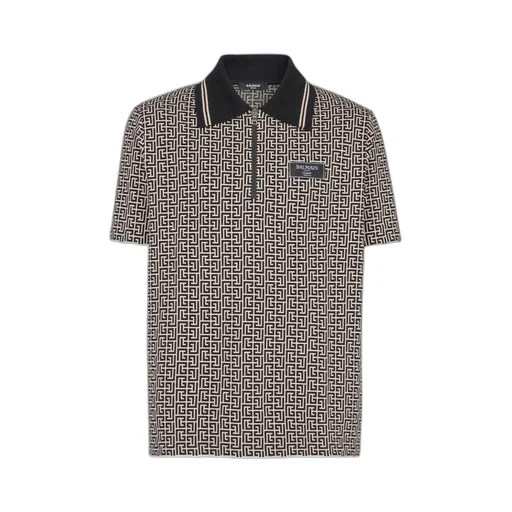 Logo Patch Straight Hem Polo Shirt